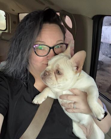 Brandy with Ethyl the French bulldog