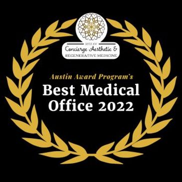 Best medical Office 2022 logo with a black background