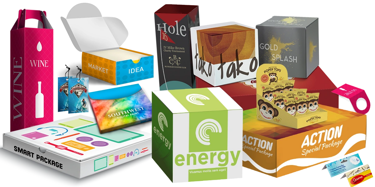 custom box packaging printing, polydot printing, print shop near me, business card printing