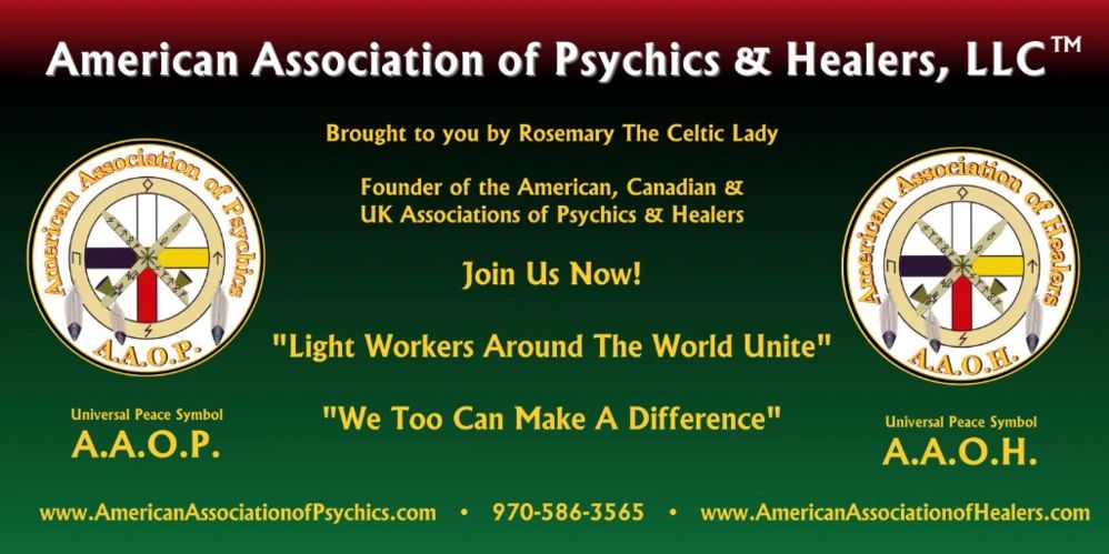 American Association of Psychics & Healers Banner