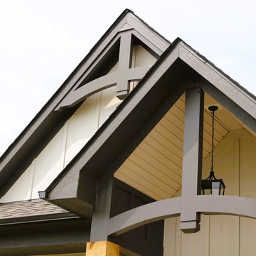 New custom gable decorations.