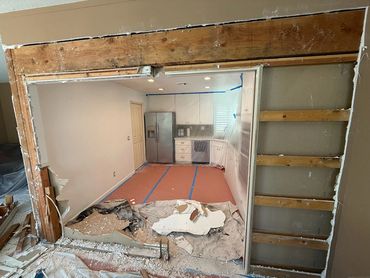 The window and door were removed.