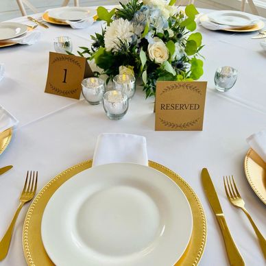 Tabletop Wedding Rentals | Wedding and Event Rentals in Chattanooga | Chargers | Flatware | Plates