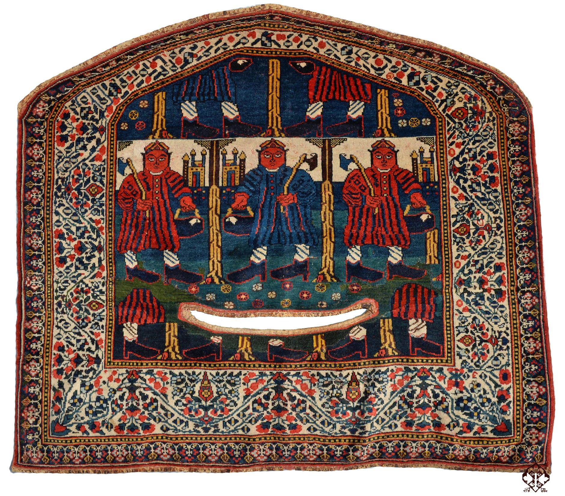 CC4301 Afshar Sufi Saddle Cover 3-7" x 3-1".