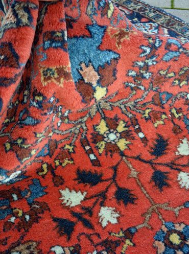 GV0428 Kurd village rug. 3-4" x 5-1". Circa 1910. PERFECT. $ pleas inquire