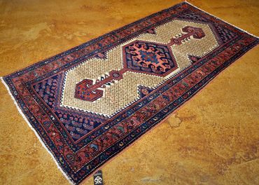 HK0928 Kurdish village rug. 3-3"x 6-6". Circa 1910. Good uniform condition.    $ please inquire