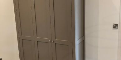 Handmade traditional wardrobes with spray finish