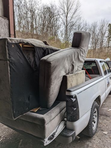 I haul off old couches and furniture
