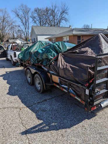 I maintain safety as i haul junk and garbage  away