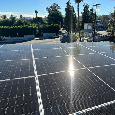 Solar Panels at Fashion Square Car Wash eco friendly environmentally safe green business