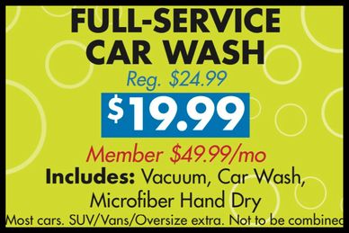 Full-Service Car Wash Coupon Discount at Fashion Square Car Wash in Sherman Oaks