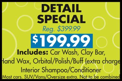 Auto Detail Special Discount Coupon at Fashion Square Car Wash in Sherman Oaks
