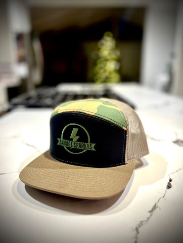 Savage Sparky Black/Camo Snapback SS Logo 2