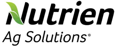 Nutrien Ag Solutions logo with green leaf design on 'N'.