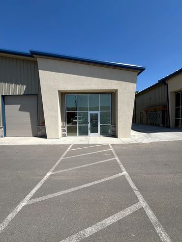 Front entrance to wine storage facility in Utah.  Mountain Wine Storage.