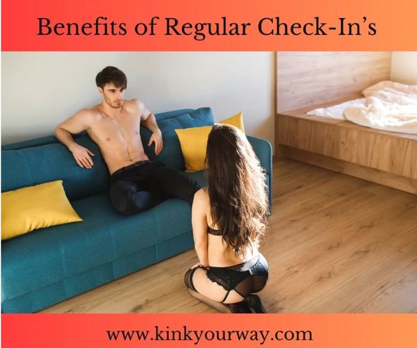 Woman kneeling in front of a man