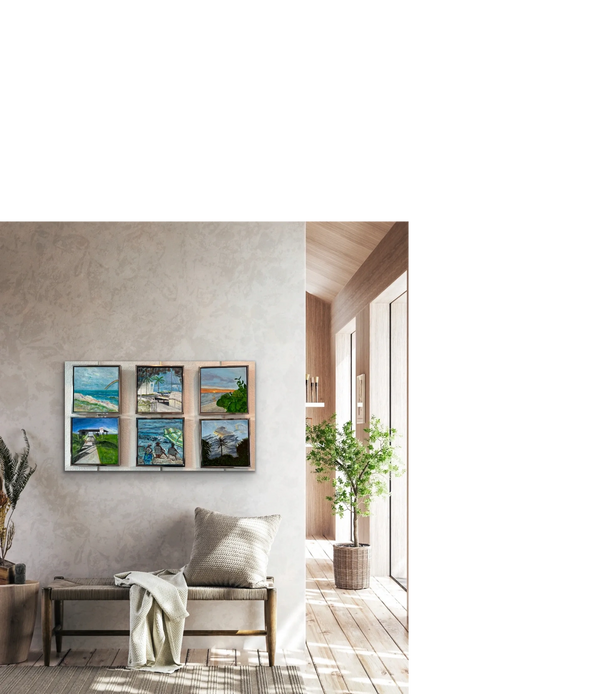 Six 12x12 images of Orchid Island (Vero Beach, FL)