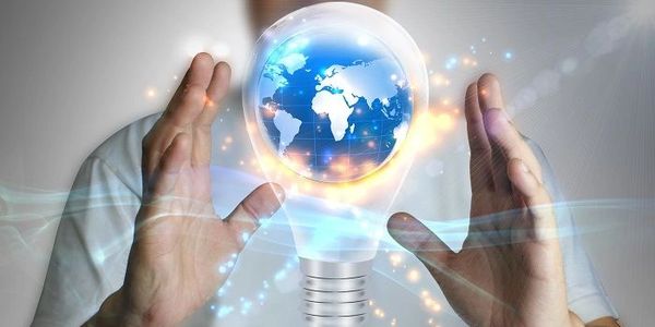 Represents world-changing ideas, global innovation, sustainability, and creative energy.