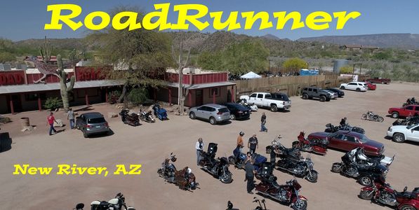 Motorcycle events are routine at the Roadrunner Restaurant and Saloon in Arizona.