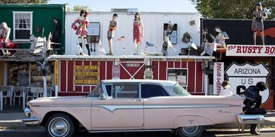 Souvenirs and gift shops along Route 66 keep tourists entertained - meet the locals.