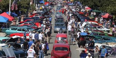 Retro and Custom car shows are a fun attraction on Historic Route 66 California.