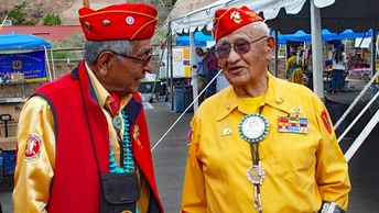United States Marine Corps Code Talkers in Window Rock, Arizona.