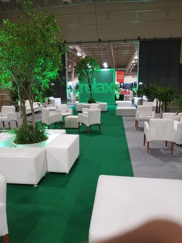 Custom "Relax Lounge" in Expo for Microsoft Ignite The Tour in Sao Paulo, Brazil