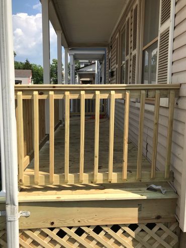 Outside porches and deck repairs.