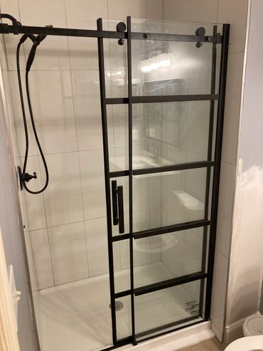 All shower doors and complete showers.