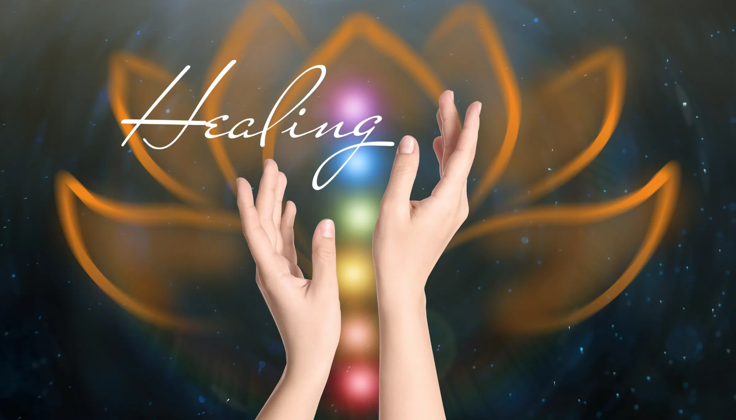 A representation of the Chakra energy centers of the body