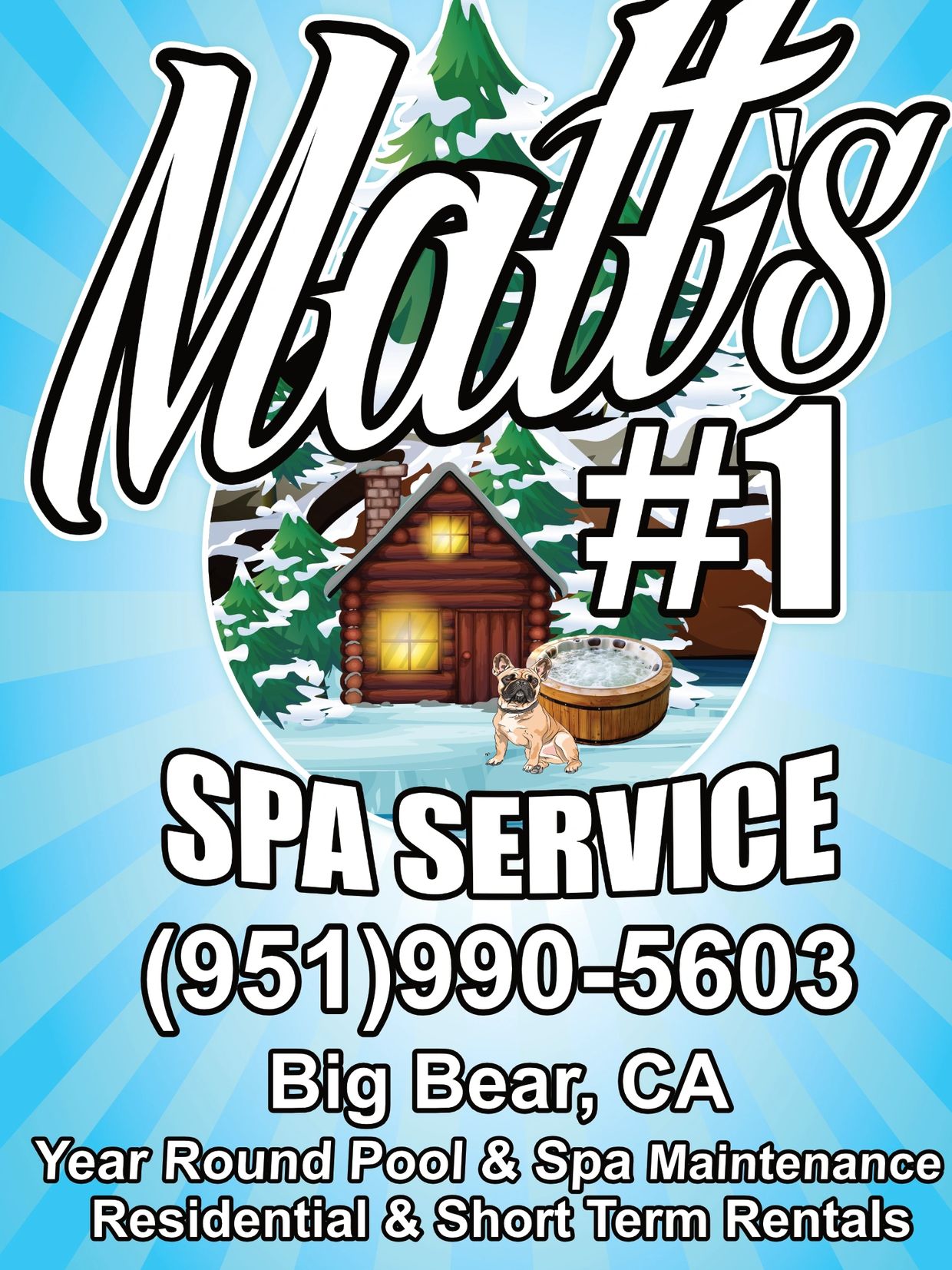 Logo for Natfi's #1 Spa Service in Big Bear, CA.