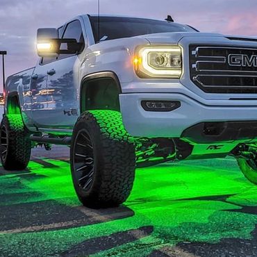 under truck lighting and ground accents