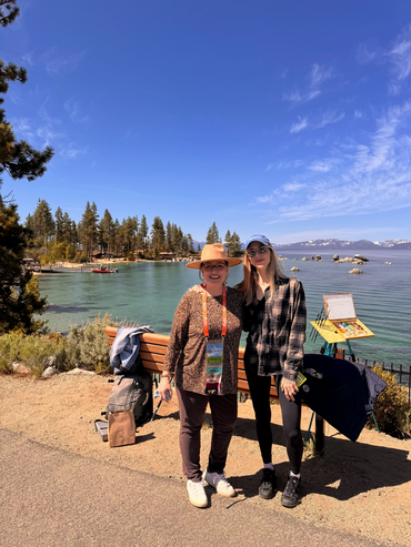 Painting en Plein Air at Sand Harbor - Lake Tahoe, NV May 2025.