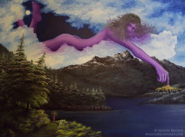 Witness Destruction (oil painting, 36"x 48" canvas) 2010