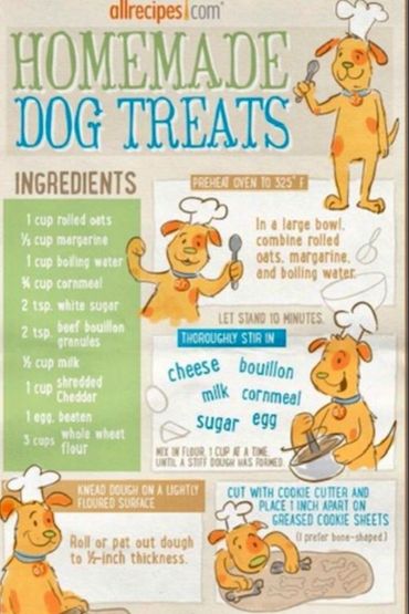 Homemade dog treats recipe
