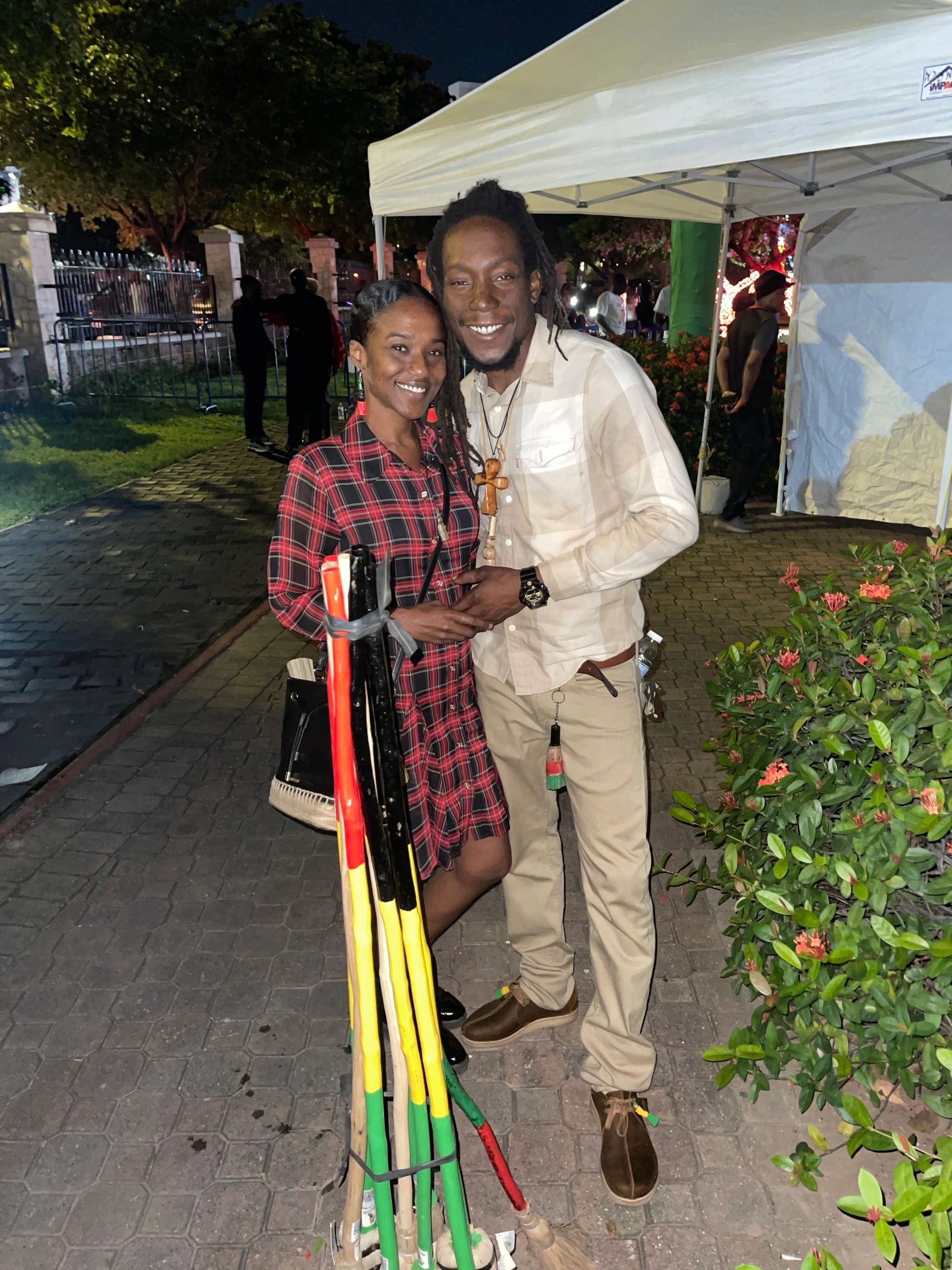 Francine Mamby (Broomie Project Manager) and Oshane Mamby aka Jahdon (Broomie Ambassador)