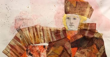 Detail of Dear Grace Scroll Icon in Dear Grace - Women of WWI show, 11/14-12/8,2019