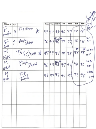 Top scores all show level evaluated by top Labrador evaluator and show handler of 50 years