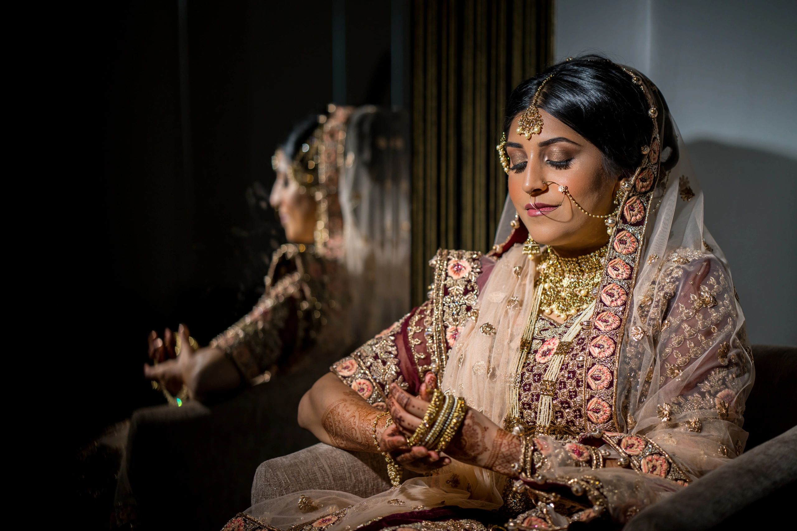 Asian bridal makeup London west London dubai makeup artist wedding bride indian bridesmaids UK 