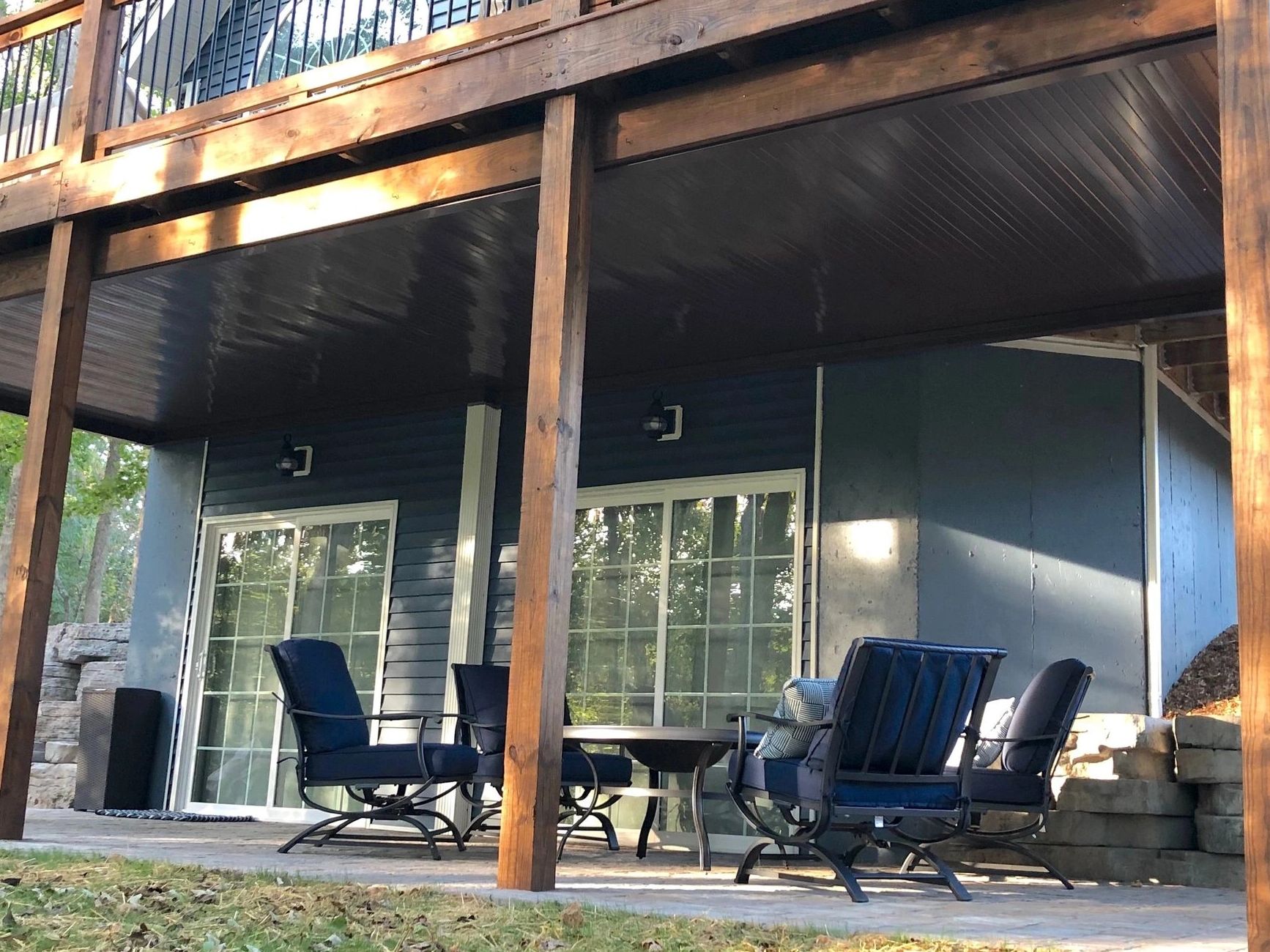 Under deck water management canopy