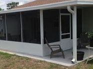 Aluminum Canopy with Screenroom and small covered patio area
