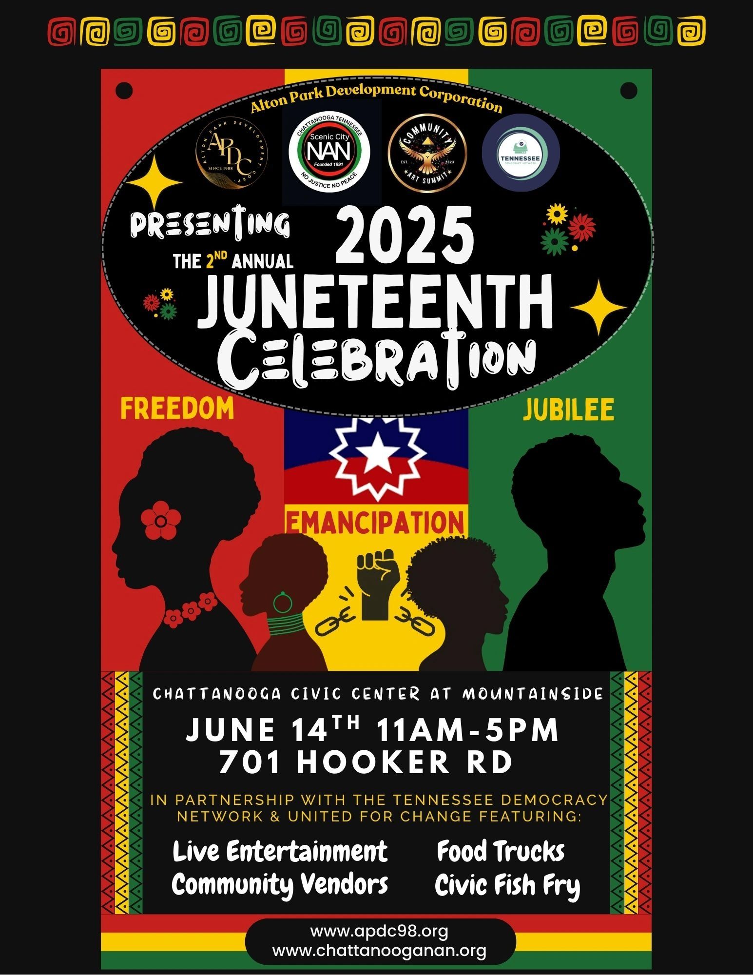 2nd Annual Juneteenth Celebration, 6/14/25 11a-5p