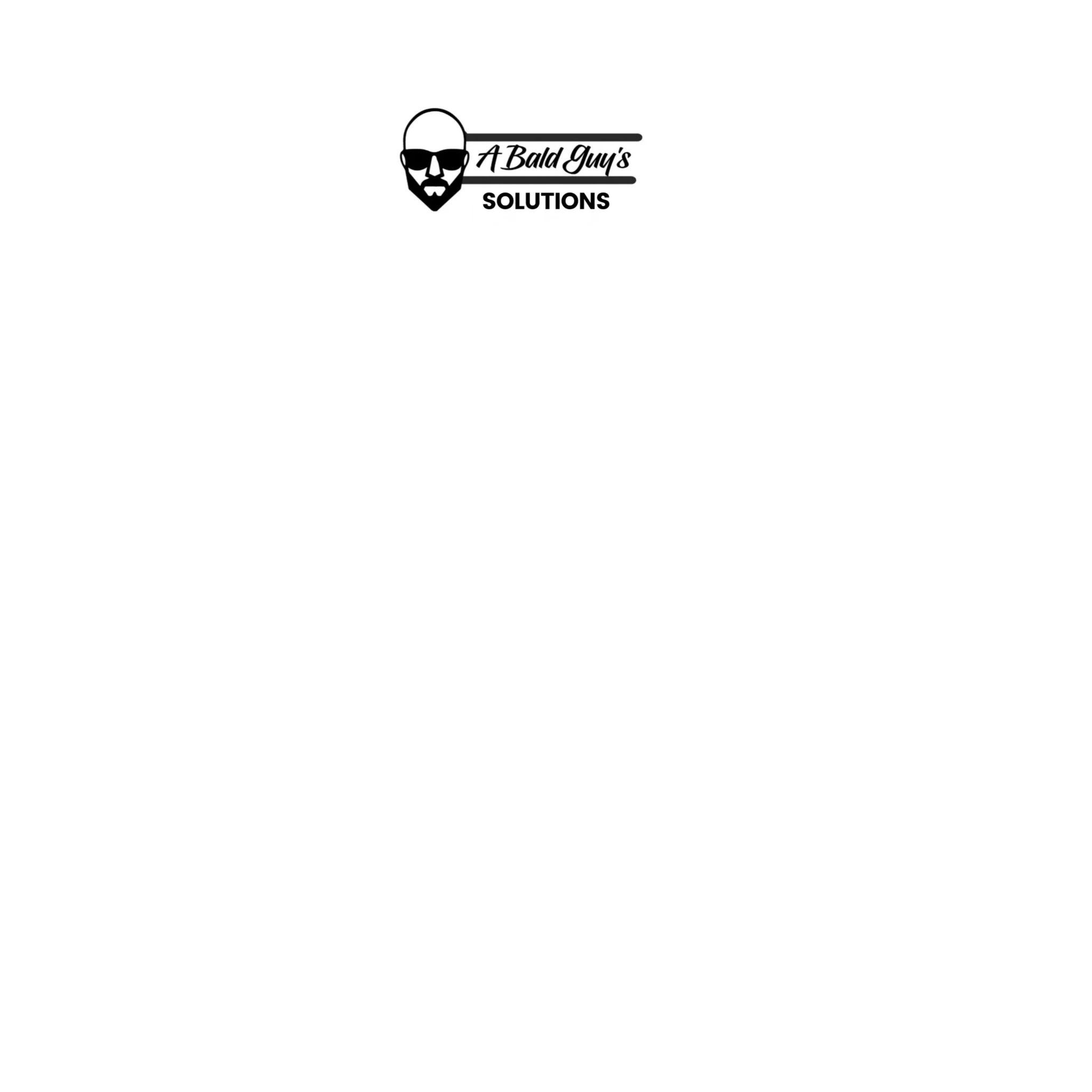 A Bald Guy's Solutions Logo