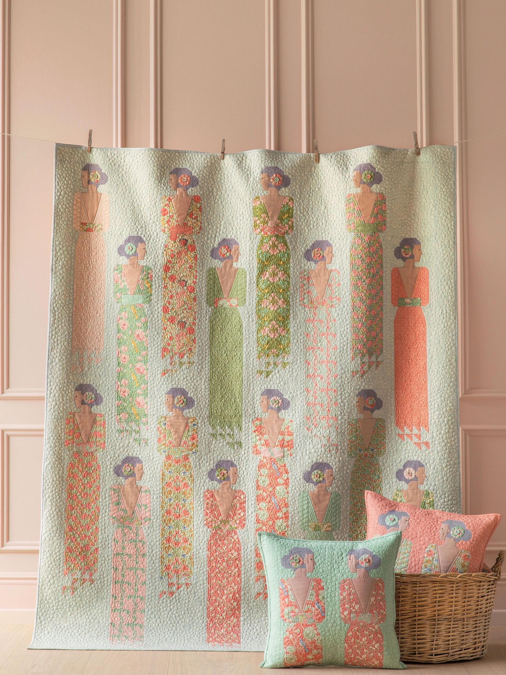 Tilda Songbird fabric collection
Soiree Quilt pattern and kit available in various colorways