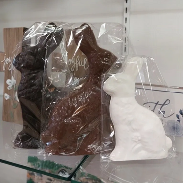 solid chocolate bunny milk chocolate dark chocolate white chocolate