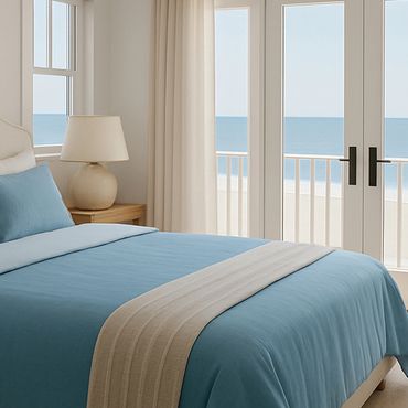 Imagine waking up to the sound of waves softly lapping at the shore!