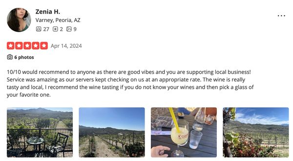 Review of Charron Vineyards