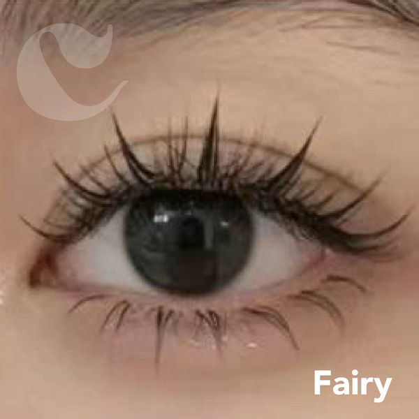 Fairy style lash extension look