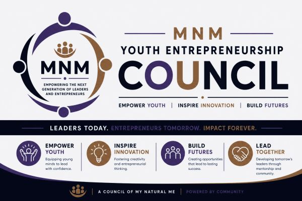 Logo and goals of MNM Youth Entrepreneurship Council.
