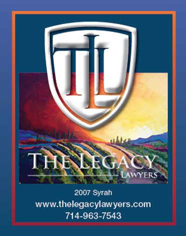 Bue wine bottle label The legacy lawyers. Vineyard painting by jill roberts Temecula wine country